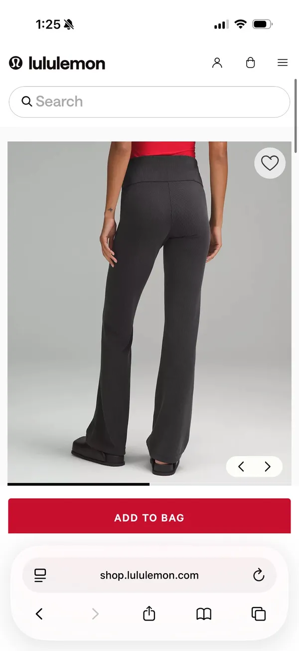 Lululemon Ribbed Softstreme Pants Flared - Image 4