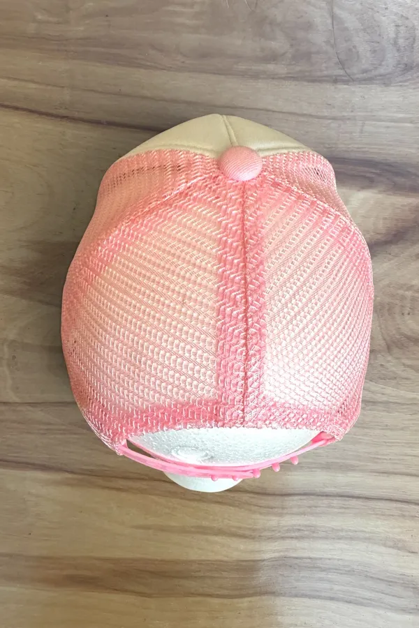 Grom Squad Girls Mermaid Hair Don’t Care Trucker Hat Pink 6-18M Adjustable 2T 3T 4T - Image 5