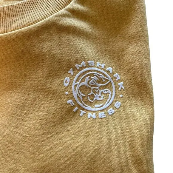 Gymshark Women’s M Oversized‎ Crewneck Sweatshirt Golden Yellow Comfy Lounge New - Image 10