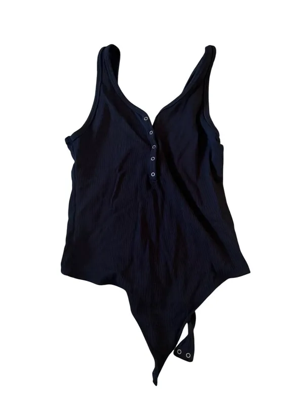 ABERCROMBIE & FITCH Soft Collection Black Bodysuit Size L - Image 5