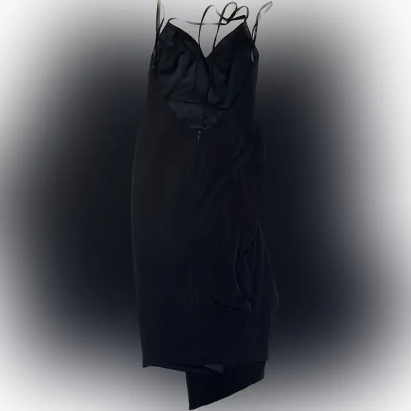 NEW Katie May Ringleader black halter deep v neck line knee length Dress Size S - Image 7