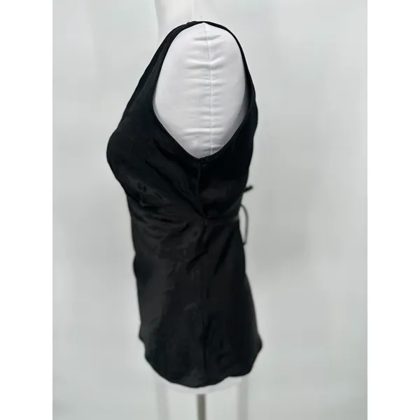 Vintage Y2K Babydoll Tie Back Top Size Small Black Fairy Grunge Whimsygoth Emo‎ - Image 3