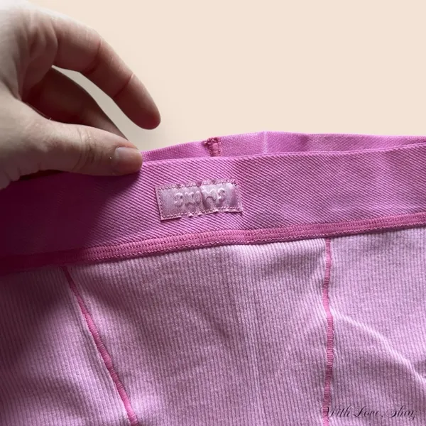 EUC Skims COTTON RIB BOXER - BUBBLE GUM - Image 4