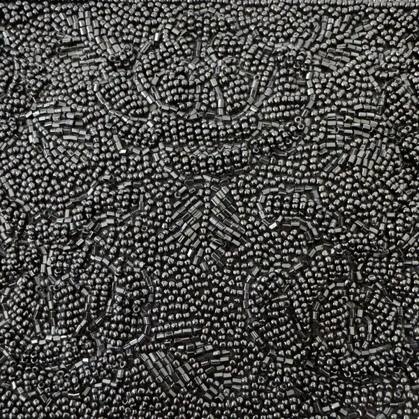 Vintage La Regale Black Beaded Evening Handbag - Image 8