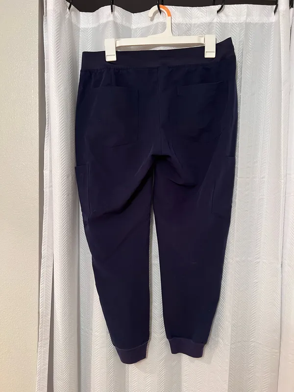 Mandala Scrubs Bottoms Navy Blue - Image 3