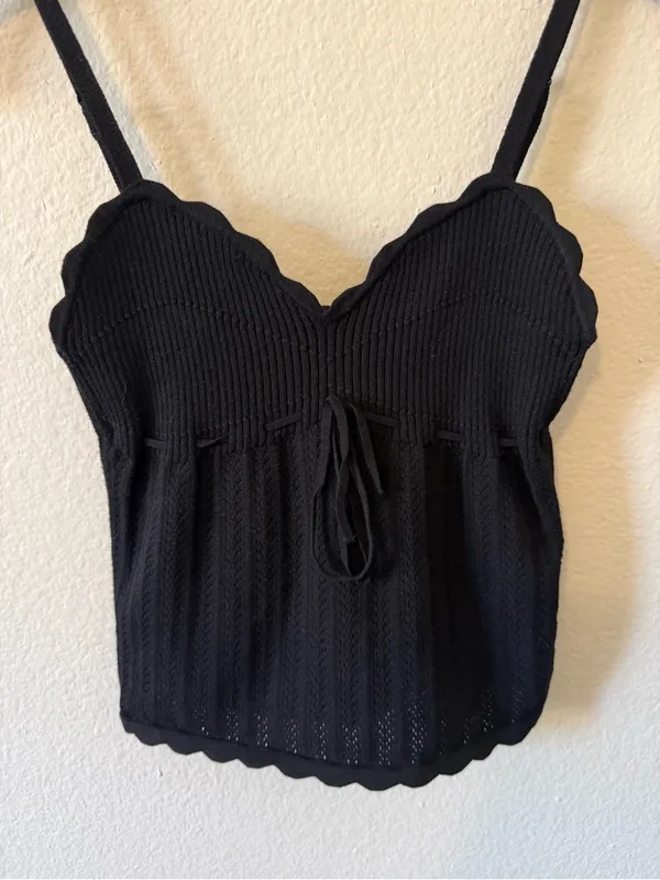 Wilfred Aritzia Soloist Tank Top Wonder Yarn Black Size S Summer Spring Capsule - Image 3