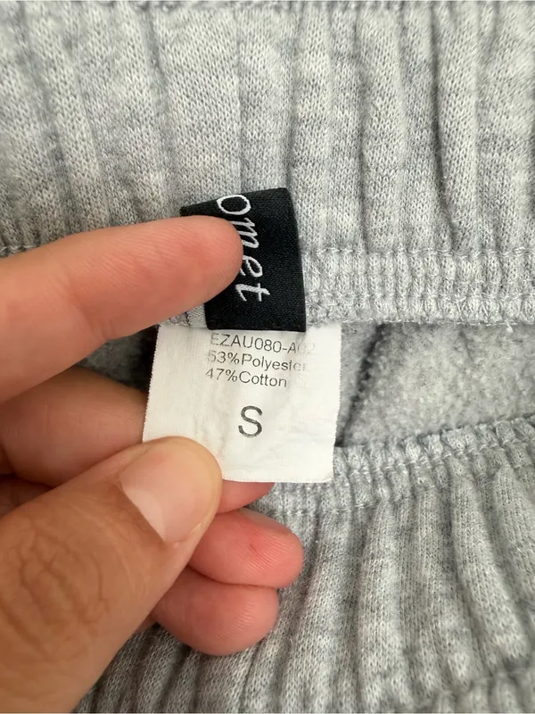 AUTOMET Women's Fleece Lined Sweatpants Baggy Wide Straight Leg size S - Image 3