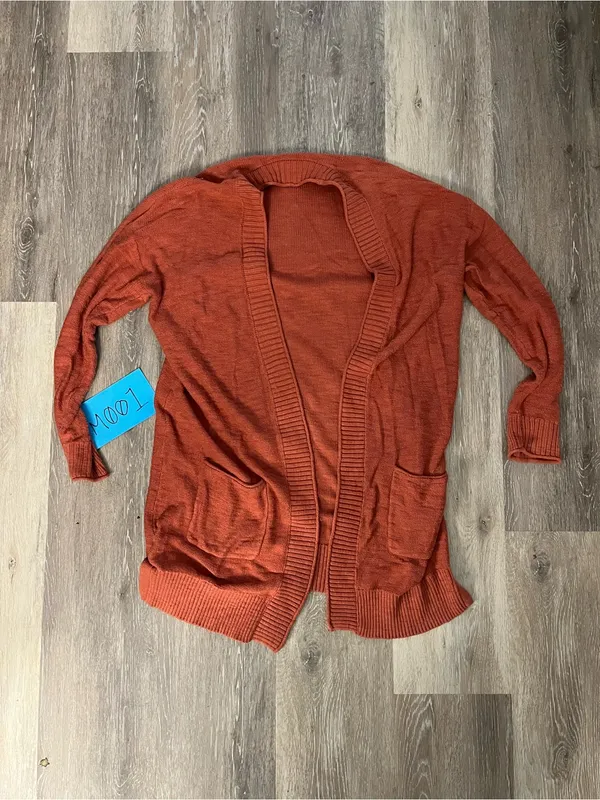 Sonoma Knit Cardigan Womens Small Terracotta Longline Open Front Sweater - Image 2