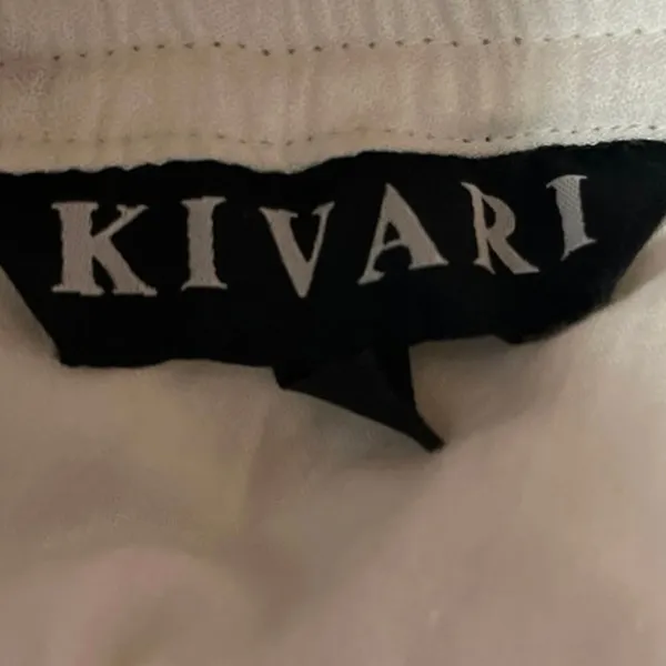 Kivari White HIgh Waisted Tasseled Lace Ruffle A Line Mini Skirt Size XXS - Image 4
