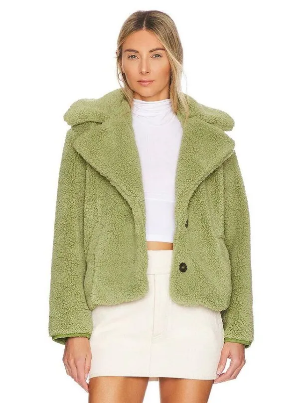 FREE PEOPLE Joplin Cozy Jacket in Sweet Pistachio Size X-Small - Image 3