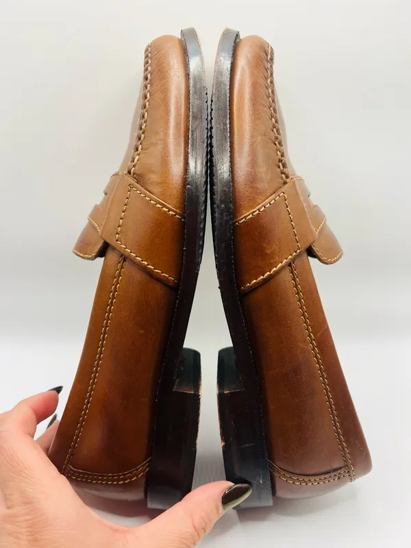Cole Haan Douglas Brown Leather Penny Loafers Size 7 Men’s Classic Dress Shoes Preppy - Image 6