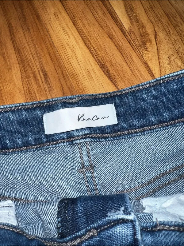 KanCan Light Blue Denim Cutoff Jean Shorts - Image 3