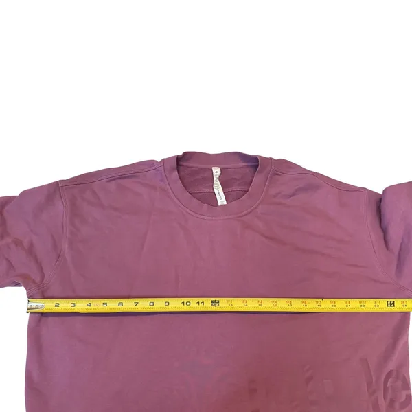 Lululemon Perfectly Oversized Crewneck Sweatshirt Plum Purple 100% Cotton Size 8 - Image 7