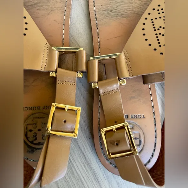 Tory Burch Tan Leather Sandals - Image 10
