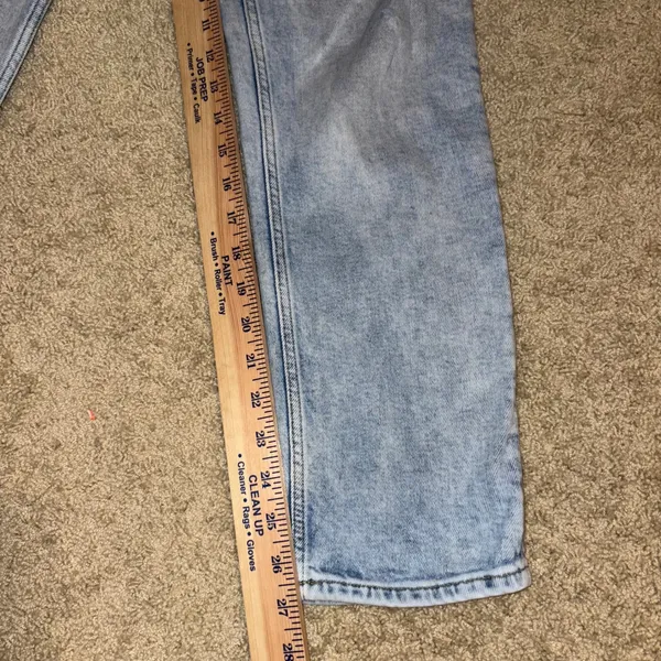 All Saints Imogen High-Rise slim straight Jeans Light Wash Distressed Size‎ 27 - Image 6