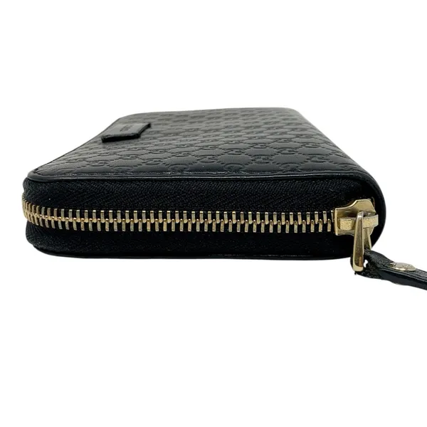 Gucci Microguccissima Black Leather Zip Around Continental Wallet - Image 5