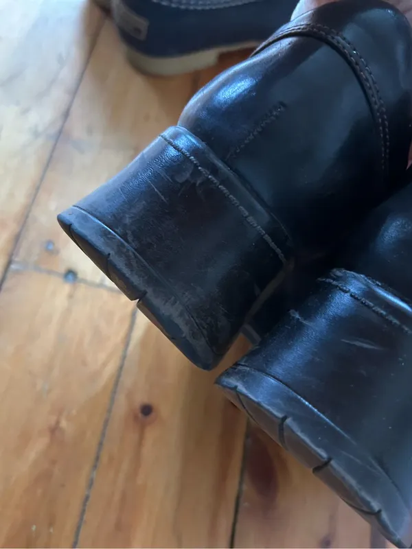 Lower east side Vintage Y2k Chunky Wedge Sneakers 8.5 brown black - Image 5