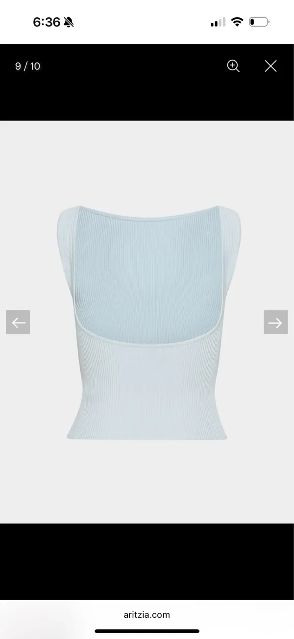 Aritzia sculpt knit leading tank top - Image 2