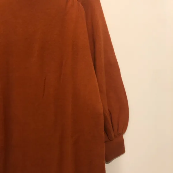 Maeve Anthropologie Midi Sweater Dress Womens Medium Orange Rust Tunic - Image 5