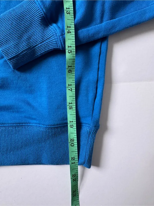 Boston Proper Princess Blue Slouchy French Terry Pullover Sweatshirt Size XXS/XS - Image 5