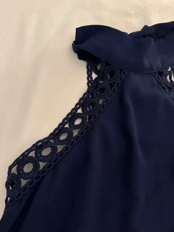 Lulus Navy Blue High Neck Women’s XS Mini Dress - Image 3