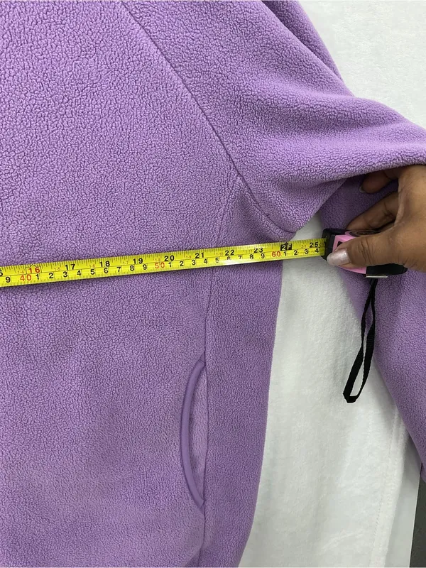 Uniqlo Women’s Lavender Full-Zip Teddy Fleece Jacket 1161 - Image 4