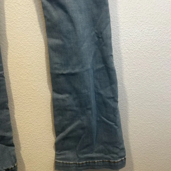Ed Hardy Light Blue Flare Jeans with Skull Art - Image 5
