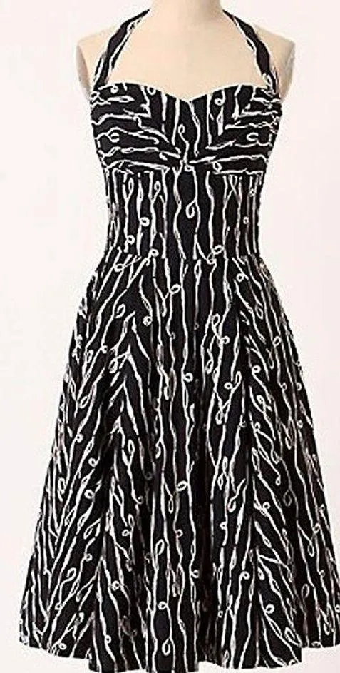 Anthropologie girls from Savoy halter Taylor Swift pinup dress size 0‎ - Image 2