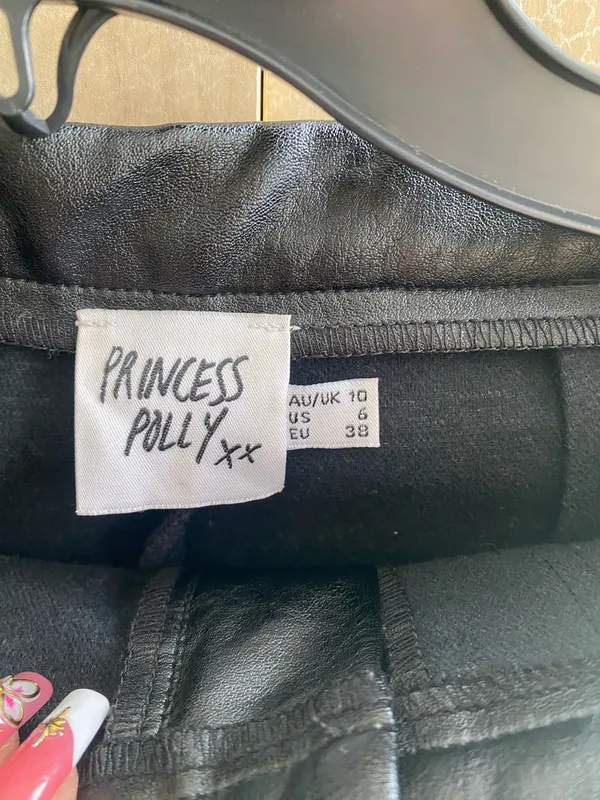 Princess Polly Size 6 in women faux leather pants - Image 2