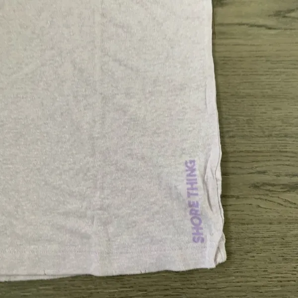Aerie 'Shore Thing' Linen Blend Lightweight T-shirt -‎ Size XS - Lavender - NWT - Image 3