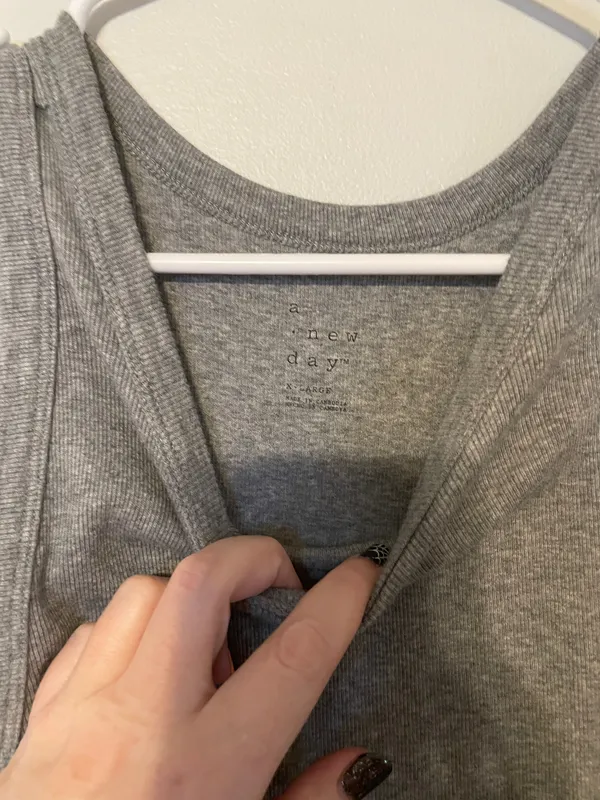 A New Day Gray Cropped Tank Top - Image 2