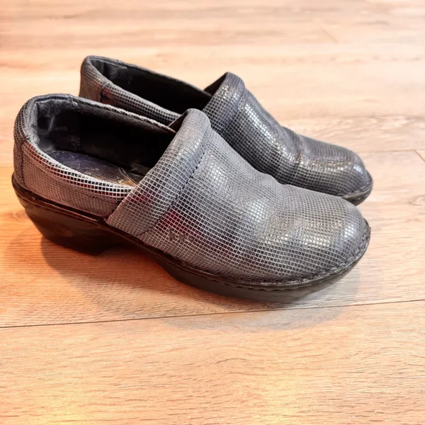 BOC Comfort Clogs Slip On Shoes Work Casual Everyday Blue Gray‎ 8.5 - Image 2