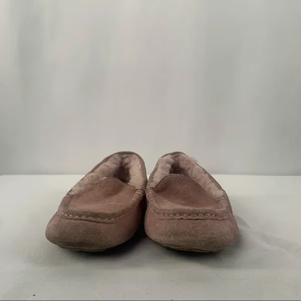 Ugg Ansley Suede Sherpa‎ Lined Slipper in Pink Size 8 - Image 3