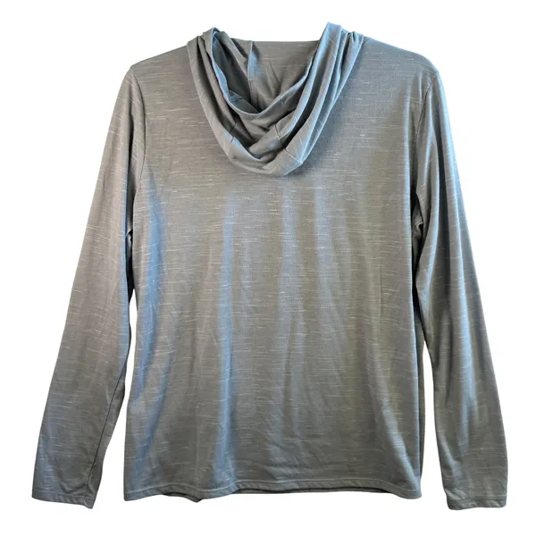 Nike Volleyball Hoodie Tee Dri-FIT Grey Space Dye‎ Long Sleeve Shirt Women M - Image 2