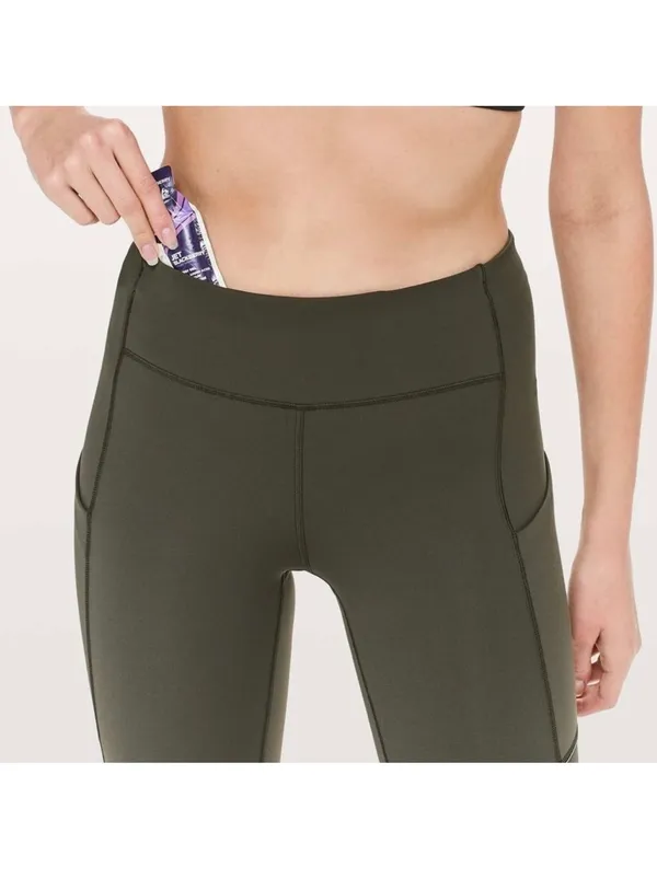 Lululemon Speed Up Tight (Luxtreme, 28" Inseam), Dark Olive great condition - Image 4