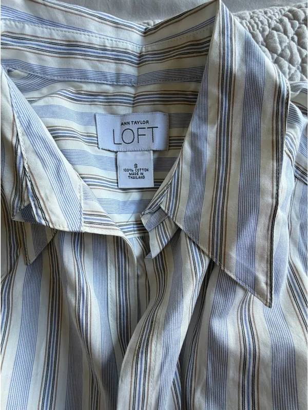 Ann Taylor Loft Striped Shirt - Image 2