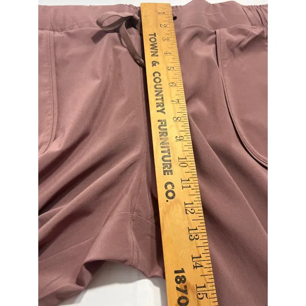 All in Motion Stretch Woven Scrub Pants Women XXL Long Brown Mauve High Rise - Image 8