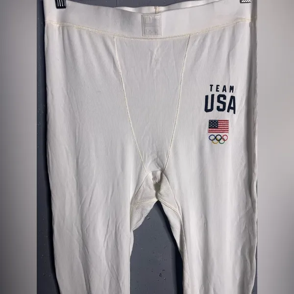 SKIMS Soft Lounge Rib Leggings Team USA White in size XLarge - Image 5