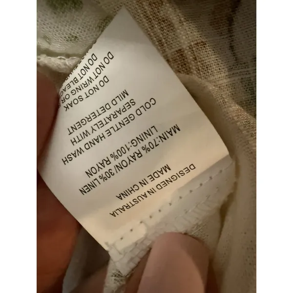 Paper Heart Australia Tropical Maxi Dress Sz L Boho Beach - Image 8