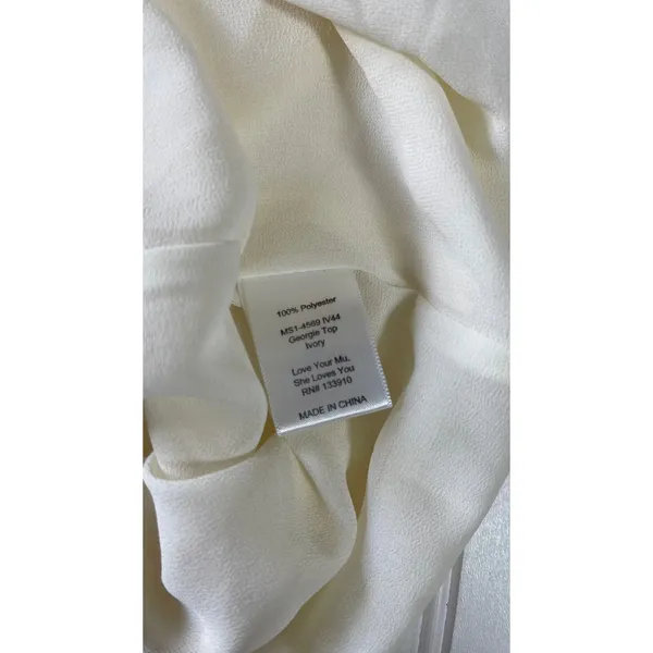 Show Me Your Mumu Outlaw Blouse Ivory Georgie Top Romantic Boho Large - Image 8