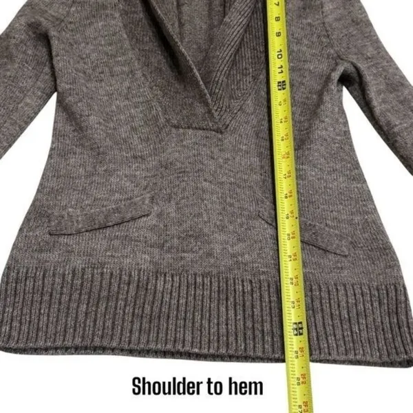 J. Crew Alpaca Blend Plunge V-Neck Long Sleeve Sweater Capsule Cozy Cabincore‎ S - Image 9