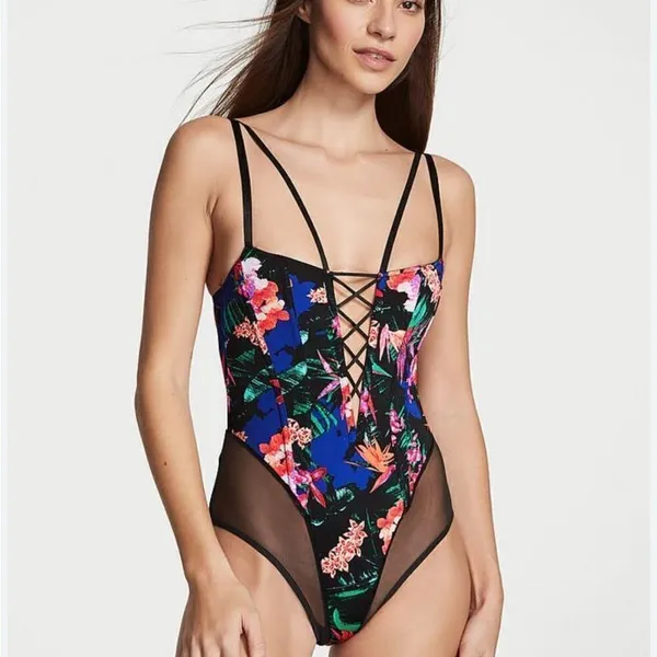 Victoria’S Secret Very Sexy Nwt Lace-Up Corset Teddy - Image 2