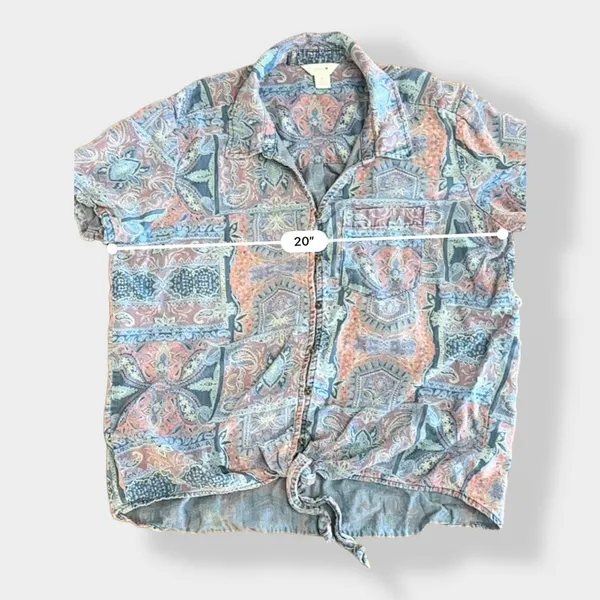 Intro Paisley Floral Byo front‎ Top Size M - Image 4