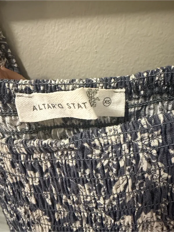 Altar’d State Floral Smocked Mini Dress – Size XS - Image 6