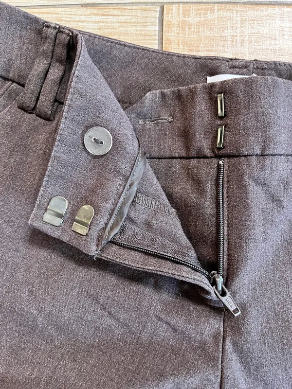 Womens New York & Company Brown Dress Pants - 2 Petite - Image 6