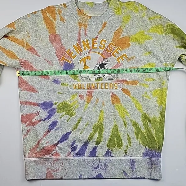 Tailgate -810 Womens Tennessee Volunteers Football Tie Dye Pullover Sweatshirt S - Image 7