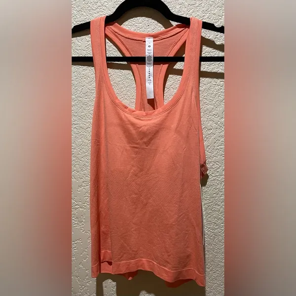 NWT Lululemon Swiftly Tech Racerback Tank 2.0 Race Sunny Coral Size 12 - Image 5