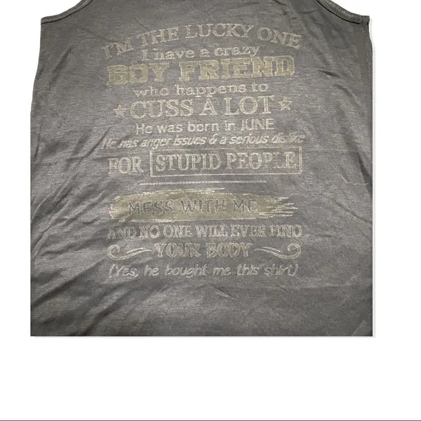 Bella + Canvas Crazy Boyfriend Racerback Tank! - Image 3