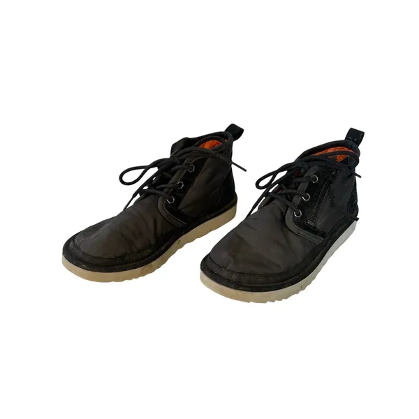 Ugg Neumal Zip Chukka Black Lace Up Zip Boots Zip US 5 Nylon Suede - Image 3