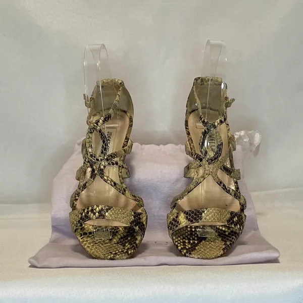 Women’s Jimmy Choo Snakeskin Wedge Sandals size 37 - Image 2